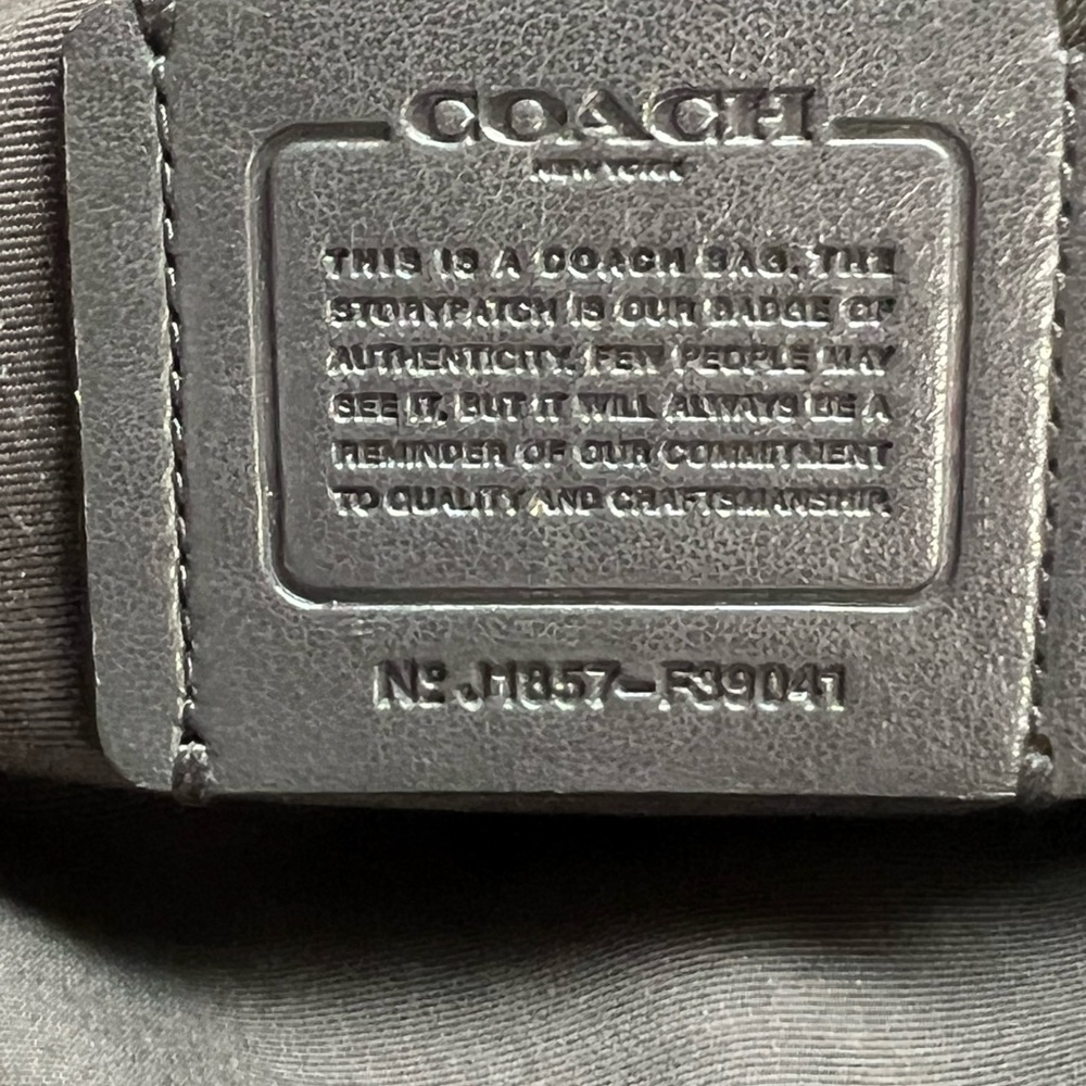 Coach Black and Gray Men's Crossbody Bag - Picture 7 of 7